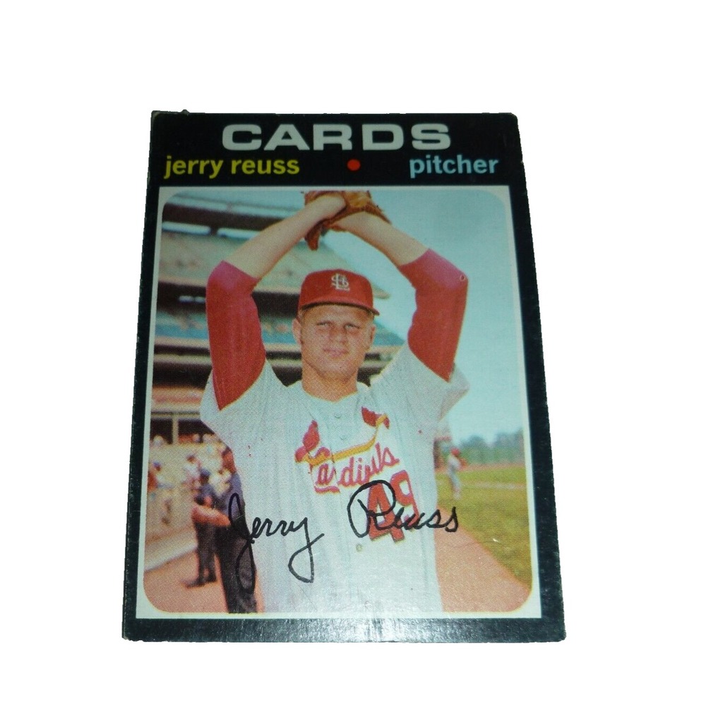 1971 Topps Jerry Reuss #158 St Louis Cardinals Pitcher Vintage Baseball Card